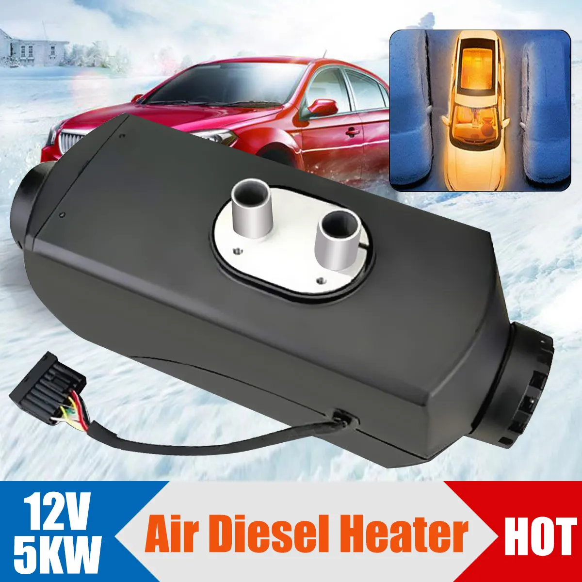 

5KW 12V Air Diesels Heater Parking Heater With Remote LCD Monitor Car Heater