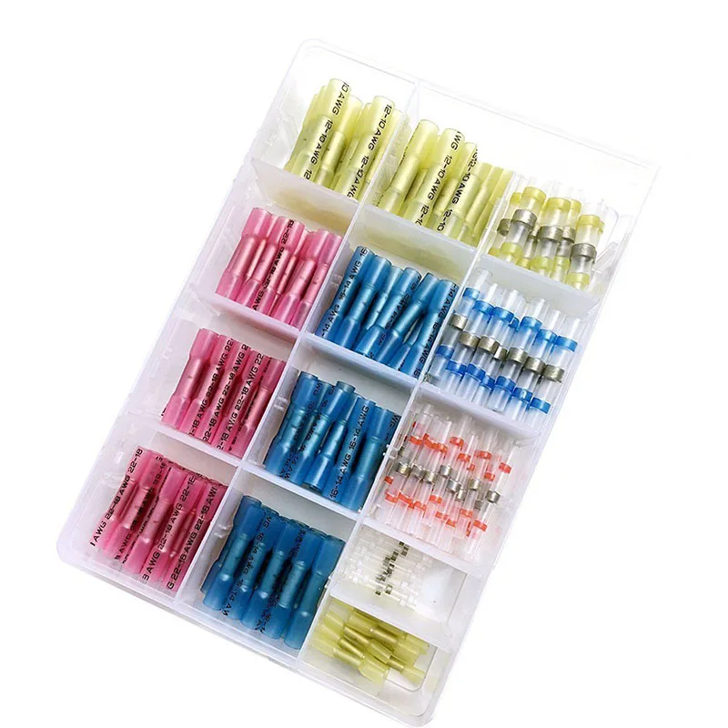 

210 Pcs Solder Seal Wire Connectors Heat Shrink Connector Waterproof Insulated Terminals WWO66
