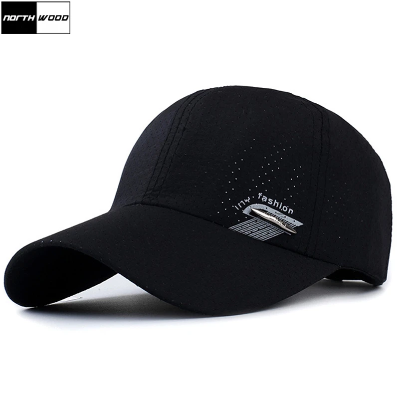 

[NORTHWOOD] 2019 Summer Cap Breathable Mesh Baseball Cap For Men Women Solid Sport Sun Snapbacks Bone Gorras Dad Hat