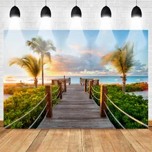 Neoback Summer Holiday Backdrop for Photography Sea Beach Background Plam Tree Sunset Glow Wedding Backdrops for Photo Studio Neoback Summer Holiday Backdrop for Photography Sea Beach Background Plam Tree Sunset Glow Wedding Backdrops for Photo Studio