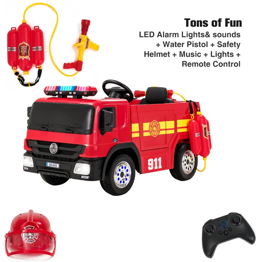 Safety Kids Ride on Car Toys Battery Power Wheels Music Light Remote Control