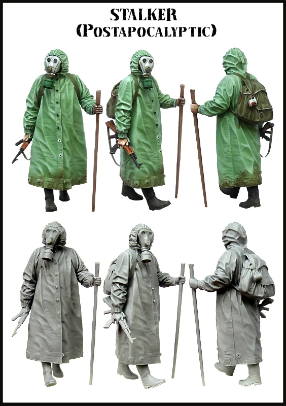 1/35 Resin Figuur Model Kit STALKER (POSTAPOCALYPTIC) Unassambled Unpainted