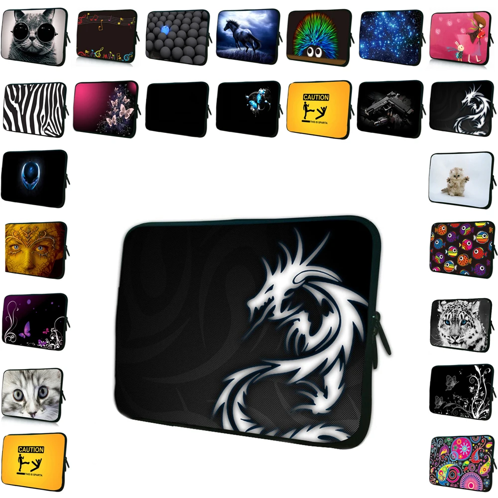 Funda Portable Bolsas Neoprene 7" 10" 12" 13" 14" 15" 17" Laptop Sleeve Bag Cover Case For Thinkpad Macbook Pro 15.4 13.3 Retail