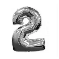 32 дюйма Серебристый Количество цифр фольгированные гелиевые шары воздушные шары на день рождения украшения, воздушные шары вечерние