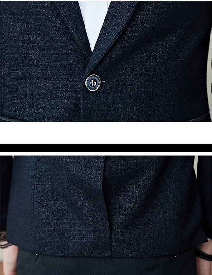 5XL мужской пиджак с длинным рукавом, приталенный Мужской Блейзер, деловой Свадебный мужской пиджак
