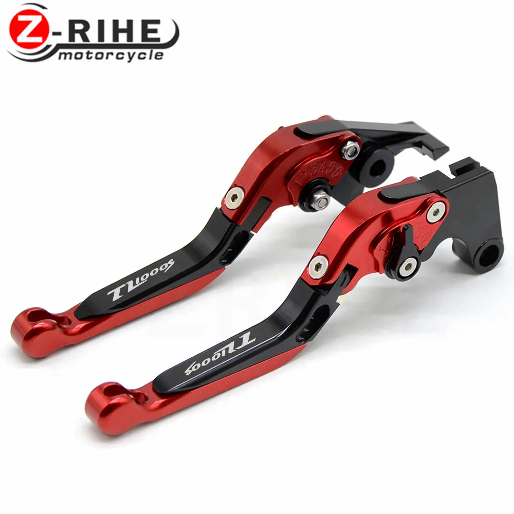 With Logo TL1000S For Suzuki TL1000S 1997-2001 1998 1999 2000 Motorcycle Adjustable CNC Brake Clutch Levers Telescopic folding