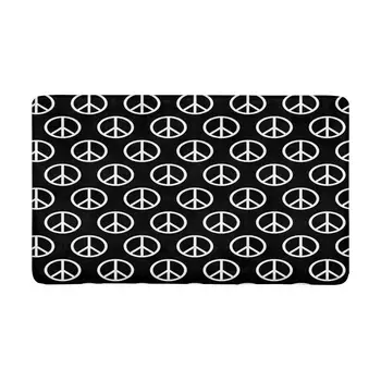 

Peace Signs Anti-Slip Door Mat Home Decor, Personalized Indoor Entrance Doormat Rubber Backing Extra Large