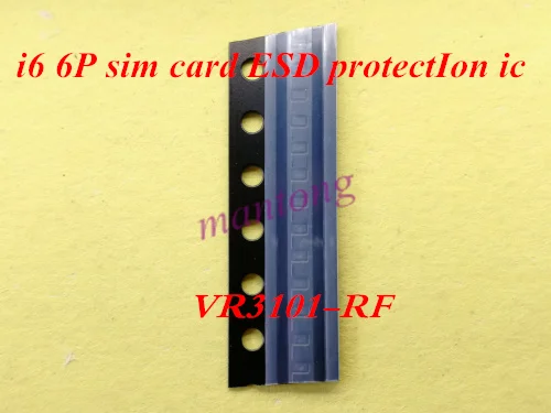 

2pcs-20pcs VR3101_RF VR3101 For iphone 6 6plus sim card ESD protectIon ic ESDAVLC5-4BU4