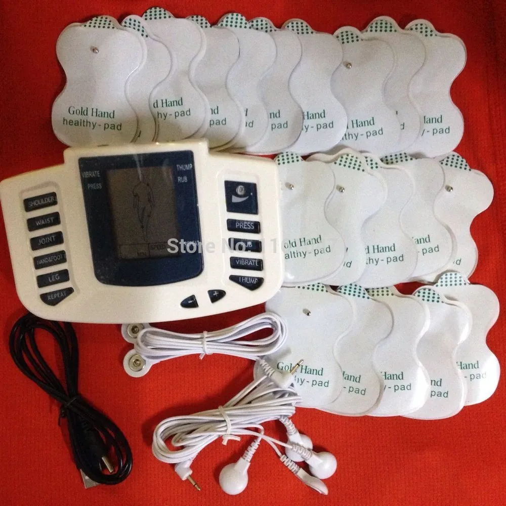 

Hot Sale JR-309 Electrical Stimulator Full Body Relax Muscle Slimming Therapy Massager Pulse tens +20 Electrode pads+usb+2Cables
