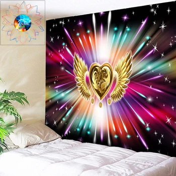 

Psychedelic Tapestry Wall Hanging Large 200*300 Abstract Angel Goose Wings Decorative Wall Tapestries Hippie Tapestri Art Carpet