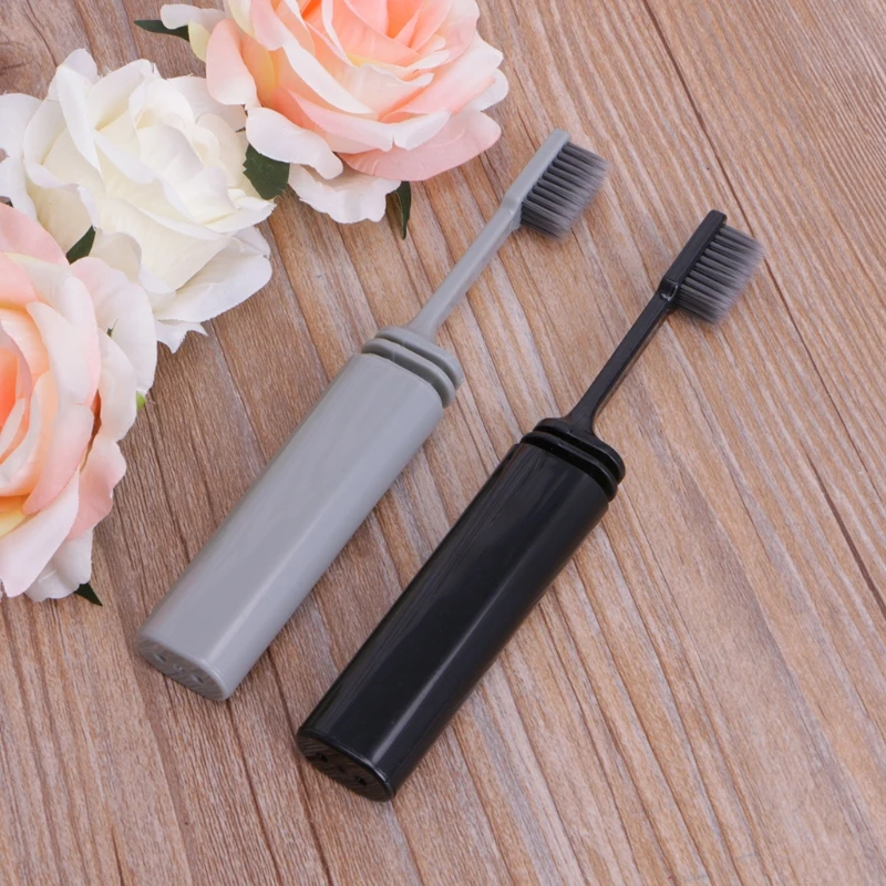 

Bamboo Charcoal Foldable Travel Camping Outdoor Toothbrush Oral Care