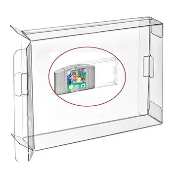 

Ruitroliker 10Pcs Clear Case Sleeve Protector for N64 Games Cartridge