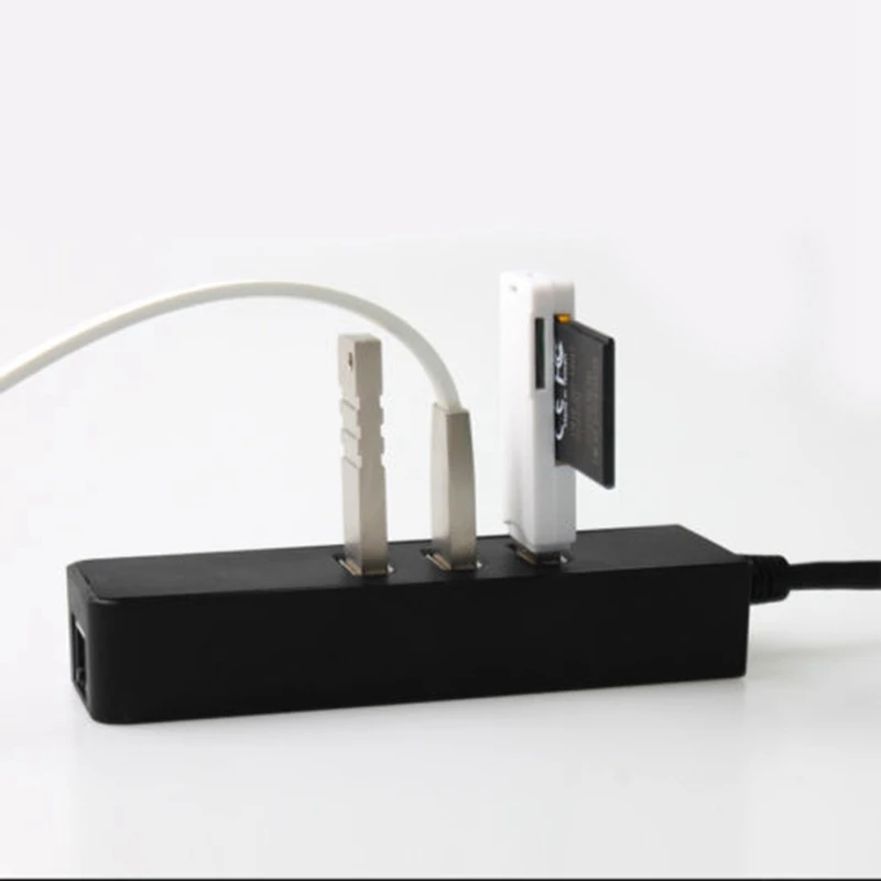 3 порта USB 0 Ethernet Lan RJ45 сетевой адаптер концентратор до 100 Мбит/с для ПК RF|USB-хабы| |