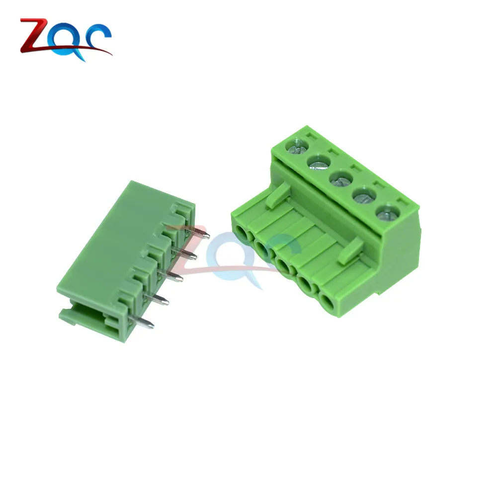 

2Pcs KF2EDGK KF-5P 5PIN Right Angle Plug-in Terminal Connector 5.08mm Pitch