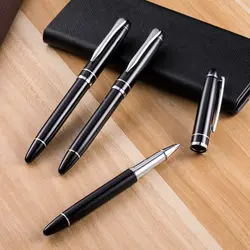 2017 новая ручка офисная металлическая канцелярская гелевая ручка школьные принадлежности черная ручка деловые подарки подпись ручка