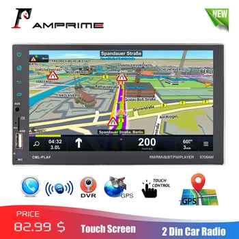 

AMPrime 7" Universa Autoradio 2din GPS Navigation Car Multimedia Player Bluetooth FM Mirrorlink Auto Stereo With RearView Camera