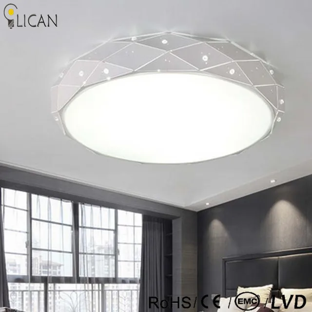 Lican White Round Led Ceiling Chandelier For Living Room Bedroom Modern Led Ceiling Chandelier Lamp Fixture Previous