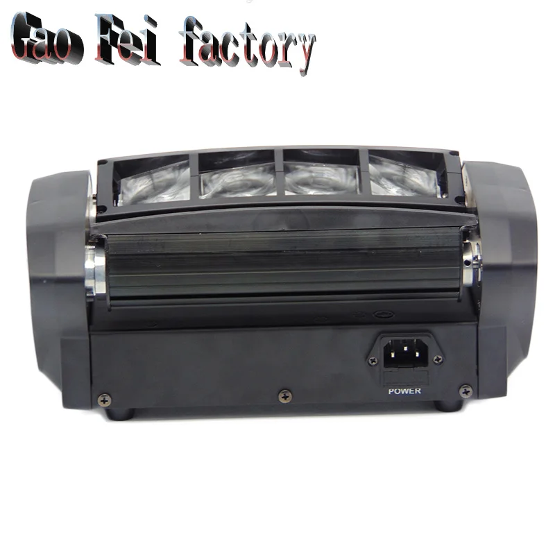  Portable 60W  Moving Head Light Mini LED Spider 8x6W RGBW Beam Light 110-240V High Quality