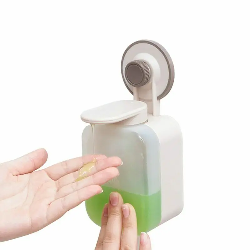 Wall-Mounted Kitchen Bathroom Soap Dispenser Dish Washer Dispenser Suction Dish Washer Liquid Vacuum Cup Soap Dish