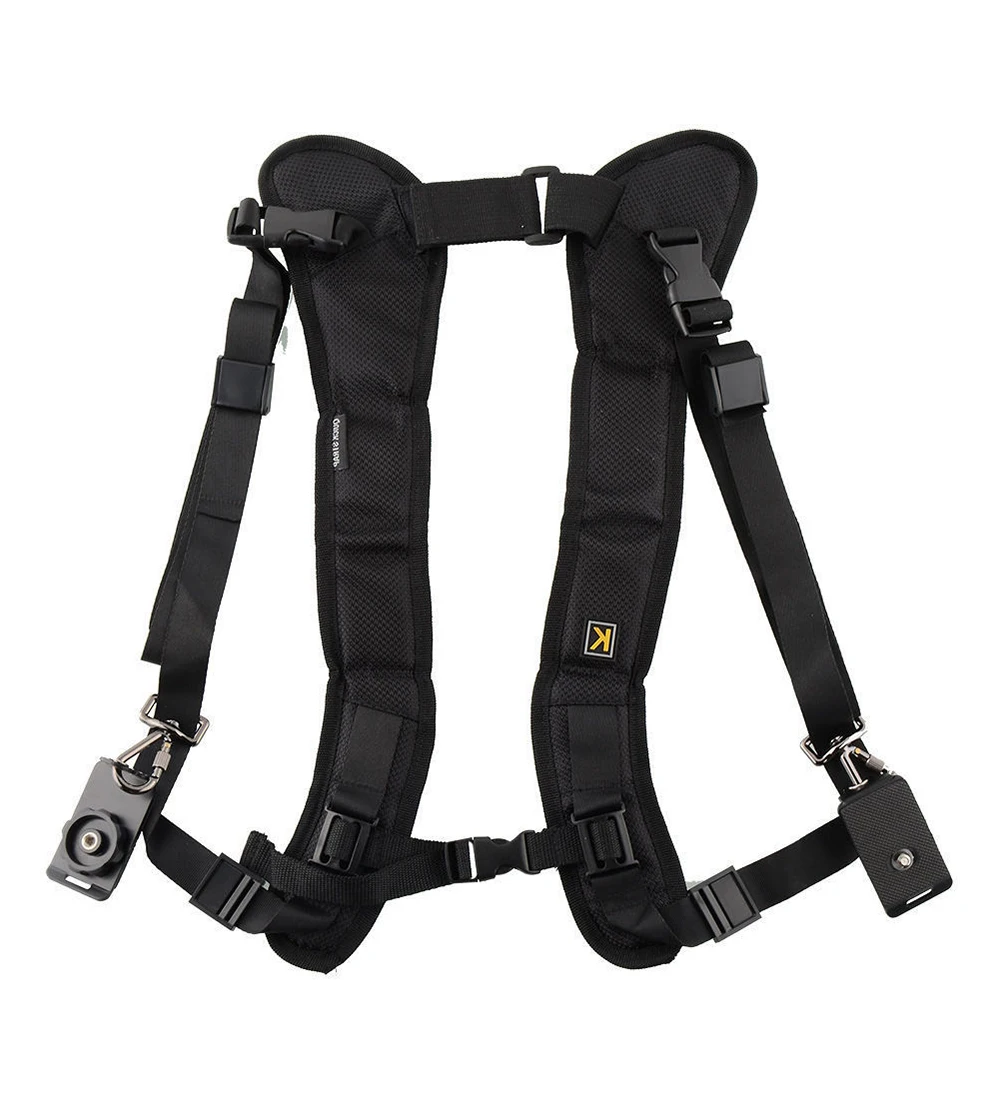 Fast Dual Camera Double Adjustable Shoulder Belt Strap Decompression Strap for Professional SLR DSLR Digital Camera Accessories (2)