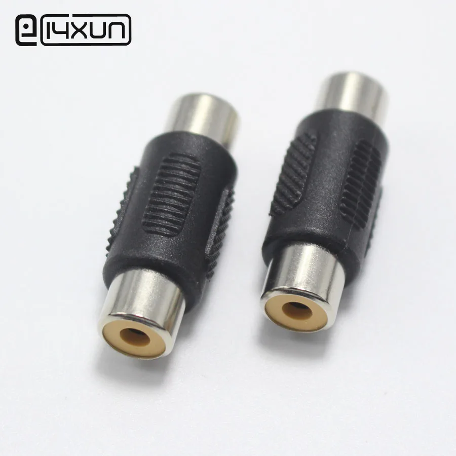 

4pcs RCA Female to Female Plug Jack 1Pin AV Audio Video Extension Cable Connector Monitor Adapter