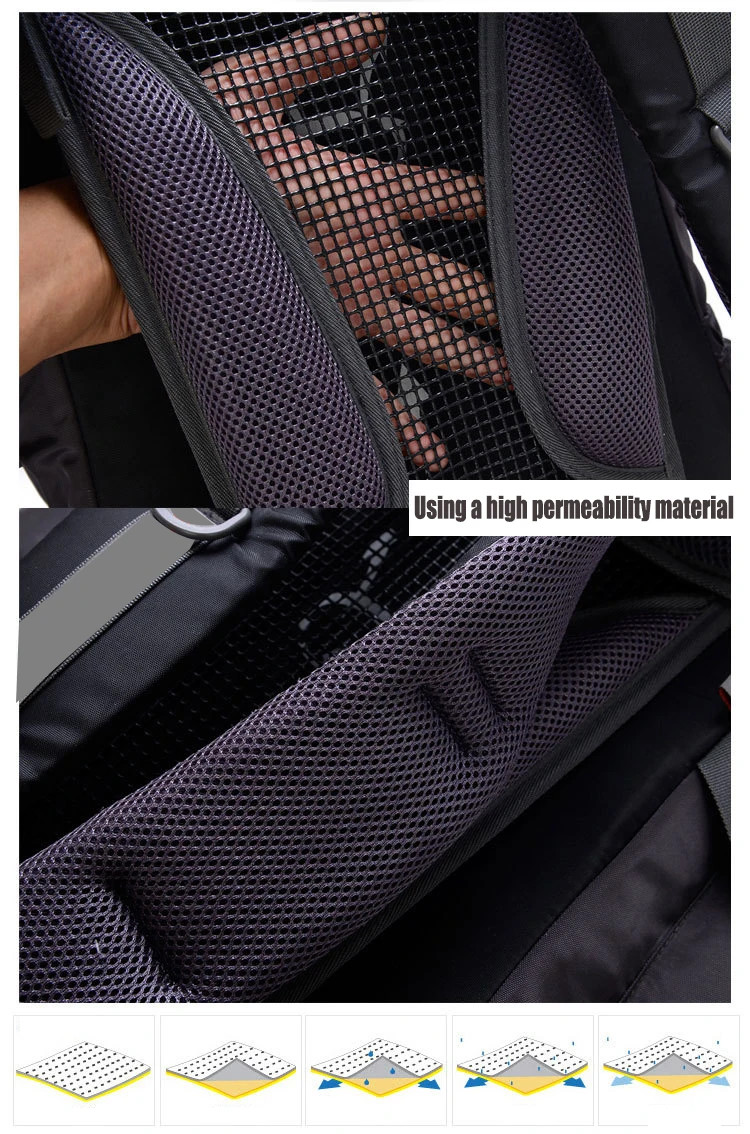 Bolsa de Acampamento 85l ao ar Quente Grande Livre Mochila Unisex Viagem Multi-purpose Escalada Mochilas Caminhadas Capacidade 13 unisex viagem multi-purpose escalada mochilas caminhadas grande