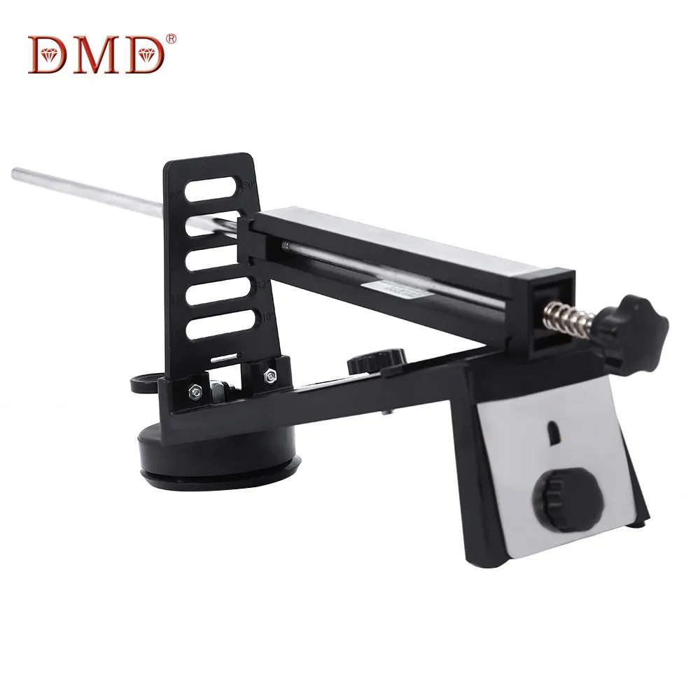 

DMD Adjustable Fixed-angle Knife Sharpener with 3 Whetstones Professional Knife Sharpener Kitchen Knives Scissors PK Ruixin Pro