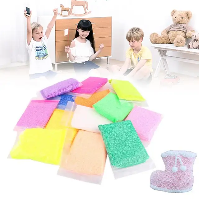 50g slime light diy soft non toxic colorized soft art pearly kids