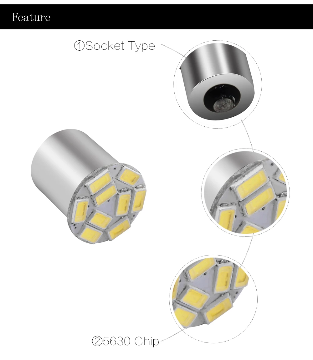 1156 BA15S P21w 1157 Bay15d S25 5630 9 Smd лампы для стайлинга автомобилей боковой индикатор поворота сигнальный светильник Тормозная лампа Янтарный Белый светодиодный светильник