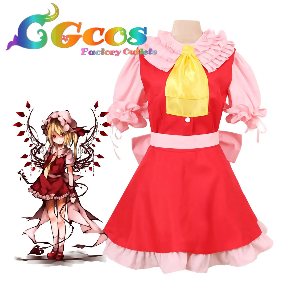 Cgcos Косплэй Костюм Touhou Project Фландрия Алые в Хэллоуин для рождественской вечеринки форма