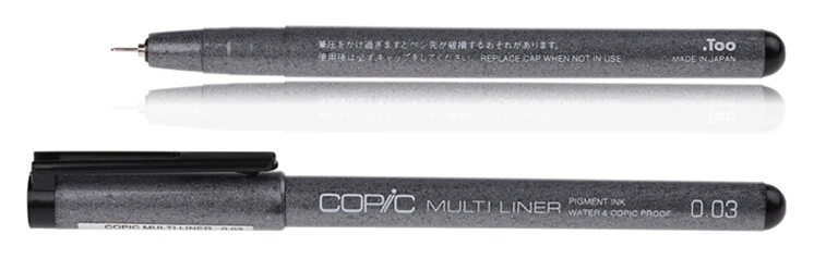 Copic Multiliner Классический Водонепроницаемый игла/крюк линия/эскиз маркер ручка черный дизайн мультфильм Специальный рисунок искусство