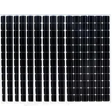24v 200w Monocrystalline Solar Panel 10 Pcs Solar Home System 2000W 2KW Solar Charger Battery Caravan Car Camp LED Motorhome Rv