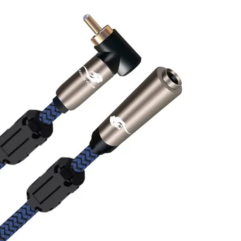 

RCA Male to 6.35mm TS Male Audio Cable For Mixer Console AV Amplifier Home Theater Devices 1m 2m 3m 5m (6.5mm) TS