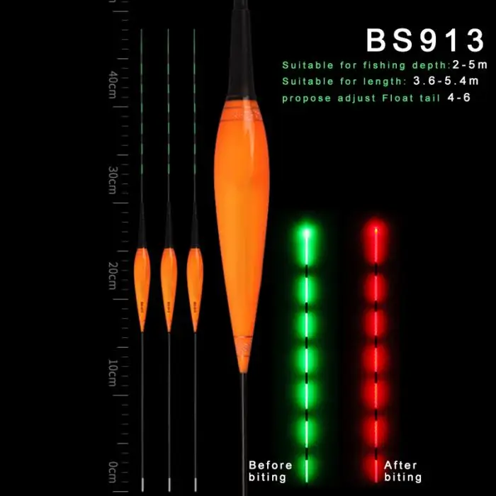 3 шт. умный поплавок светодиодный светильник Ночной Световой поплавок для рыбалки автоматически напоминают FG66