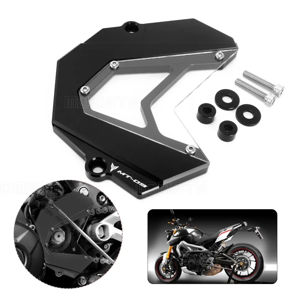 

Motorcycle accessories CNC Engine Guard Front Sprocket Guard Chain Motos Cover For Yamaha MT09 FZ9 2013 2014 2015 2016 2017