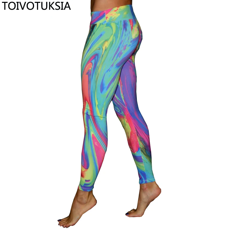 

TOIVOTUKSIA Fashion Sexy Casual Highly Elastic and Colorful Fit Most Sizes Leggins Pants Trousers Woman's Legings