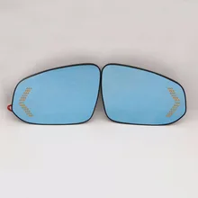 Blue Mirror Car Side View Mirrors Glare Proof Mirror LED Turn Signal Lamp Heated Rearview Mirror For Toyota Fortuner HiLux 2016