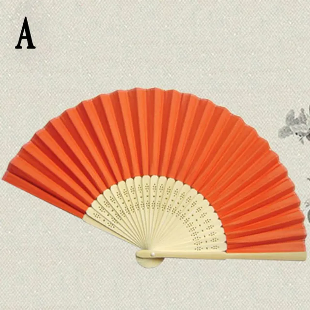 chinese hand paper fans pocket folding bamboo fan wedding hand fans