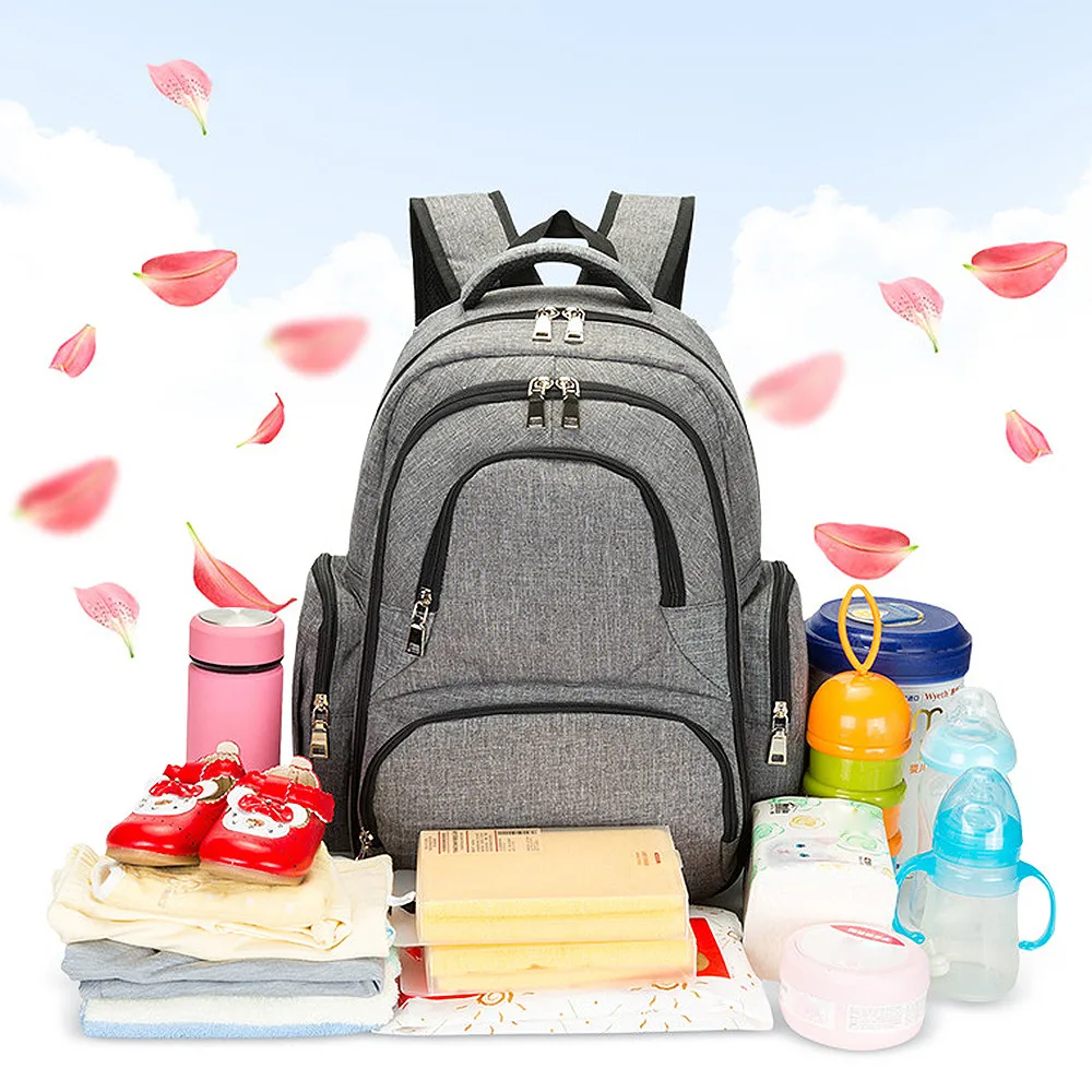 

Nappy Changing Bag Diaper Bags With Pad and Warmer Large Capacity Baby Travel Backpack Multifunction Mummy Maternity Nursing Bag