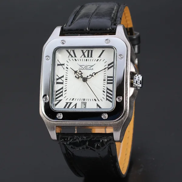 2019 جديد الأزياء الفائز العلامة التجارية الرجال ساعات آلية جلدية حزام Men 'S Automatic ساحة الهيكل العظمي الهاتفي فضة حالة Reloj هومبر