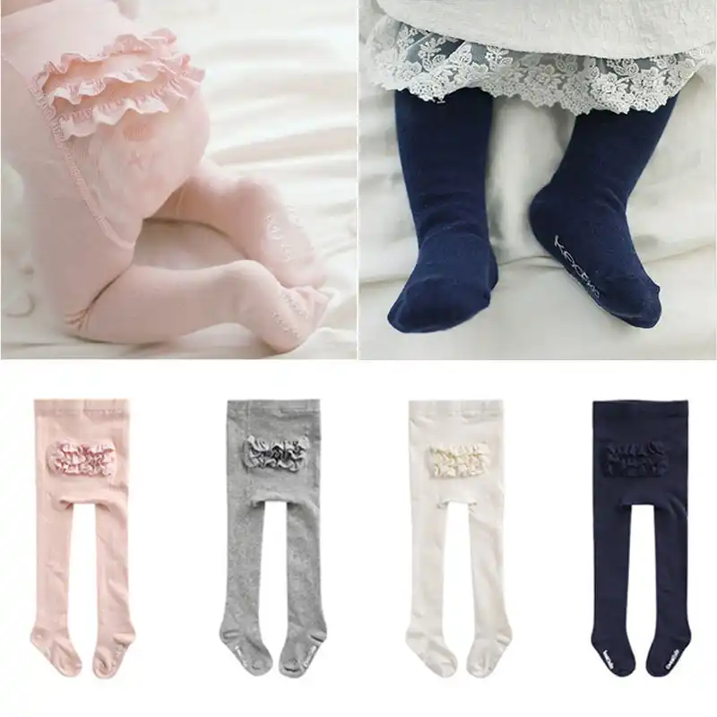 lace baby tights
