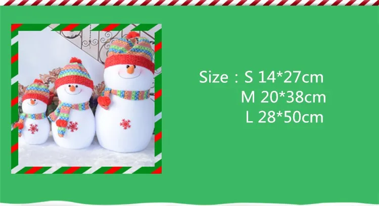 Rainbow hat lovely Foam toy Santa Claus Family Best Christmas Gifts Decorations Christmas Snowman family Free Shipping FD75 (2)