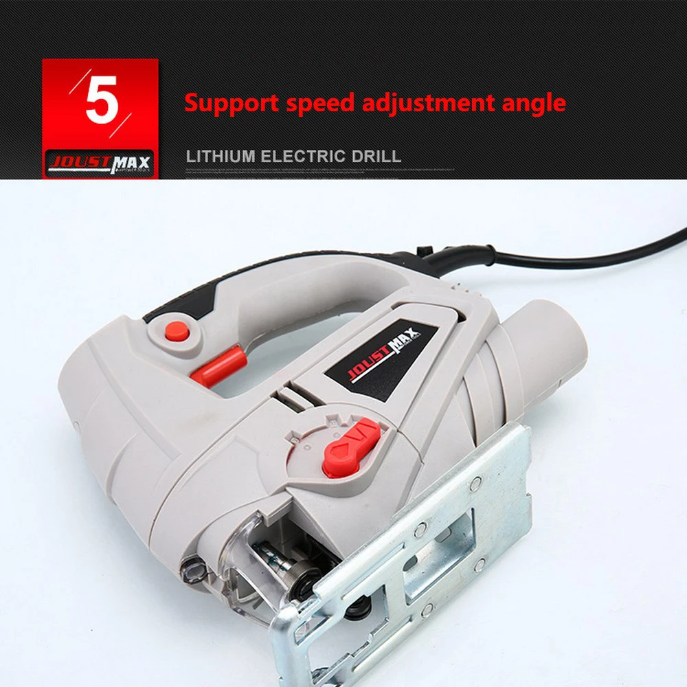 220V 600W Jig Saw Laser Guide 5 Variable Speed Electric Saw with 1 Pieces Blades Metal Ruler Allen Wrench Jigsaw Power Tools