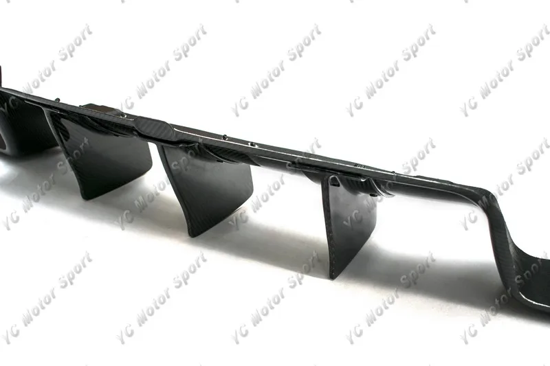Автомобильные аксессуары из углеродного волокна KZT стильный диффузор глушителя комплект подходит для 2011-2013 Scirocco R заднего бампера губ с диффузором