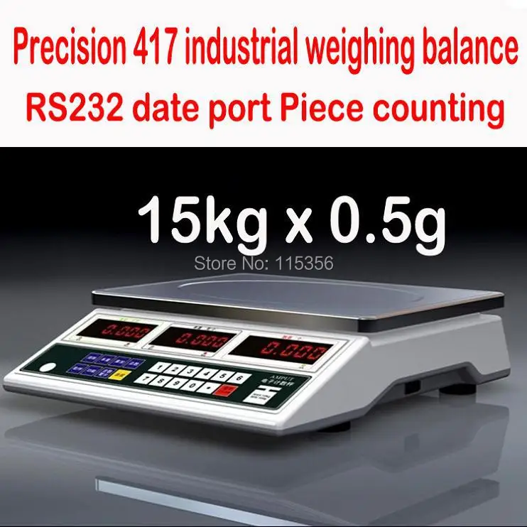 

free shipping APTC417 Digital Tabletop Counting Scale Weighing Capacity 15KG 0.5g