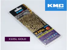 Оригинальные КМК X10SL цепочка MTB Горный Дорожный велосипед 10 скорость 10 s 2.0 двойного x супер легкие титановые золото серебро цепи велосипеда