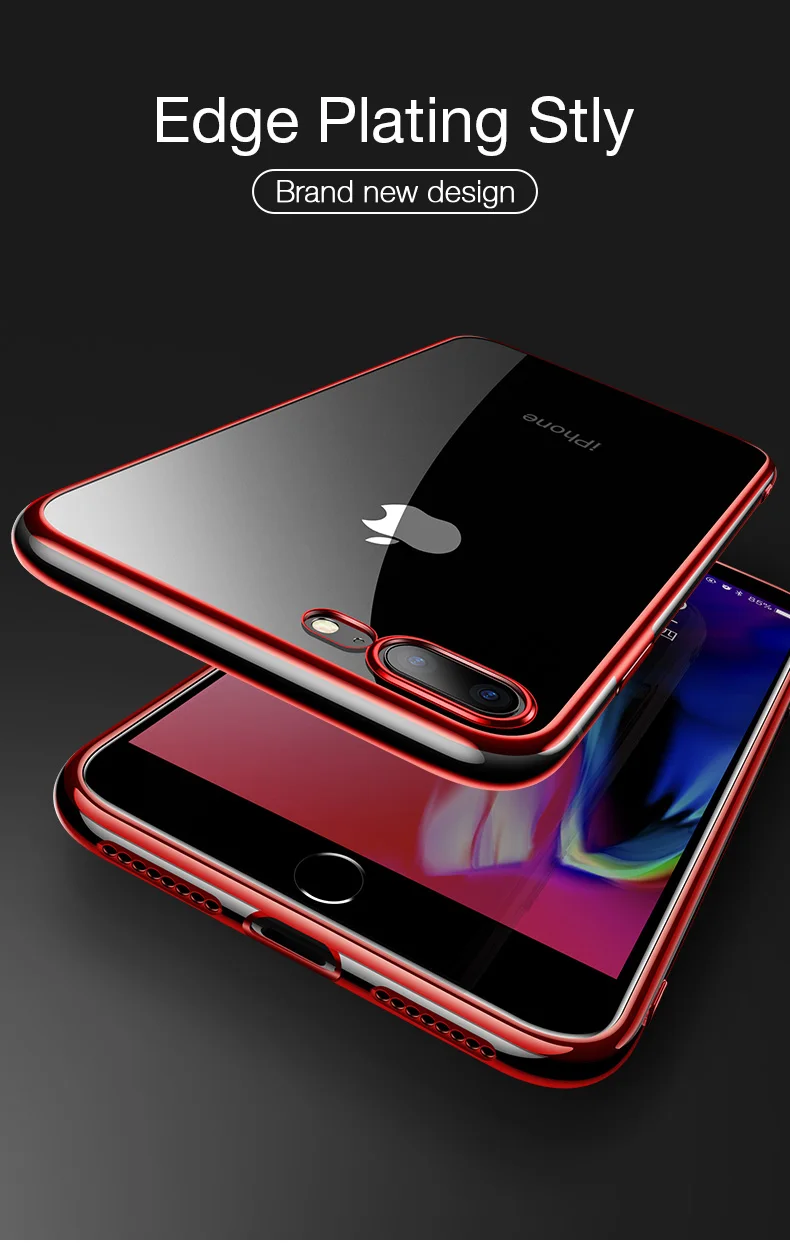 CAFELE Transparent Phone Case for iPhone X XR XS Max Ultra Thin Soft TPU Luxury Silicone Cover for iPhone XR 10 XSMAX Full Cover (12)