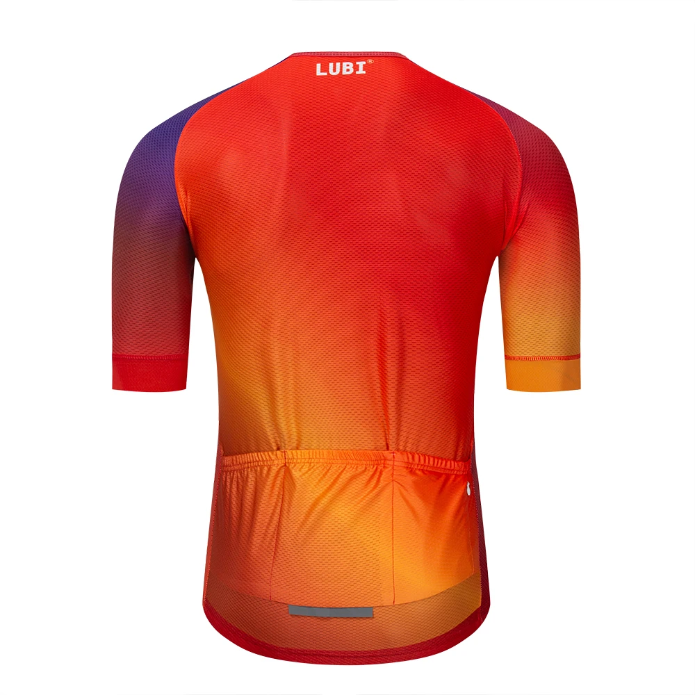 LUBI 5 Colors Cycling Jersey Short Sleeve Men Summer Mountain Bike Clothing Racing MTB Bicycle Clothes Shirt Cycling Clothing