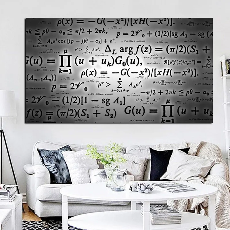 

Print Science Albert Einstein Formula Mathematics Digital Painting on Canvas Art Wall Painting Picture for Living Room Cuadros