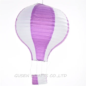 

3pcs/lot Free Shipping Hot Sale12'' 30cm Wedding Party Baby Shower Decoration Rainbow Hot Air Balloon purple Paper Lantern